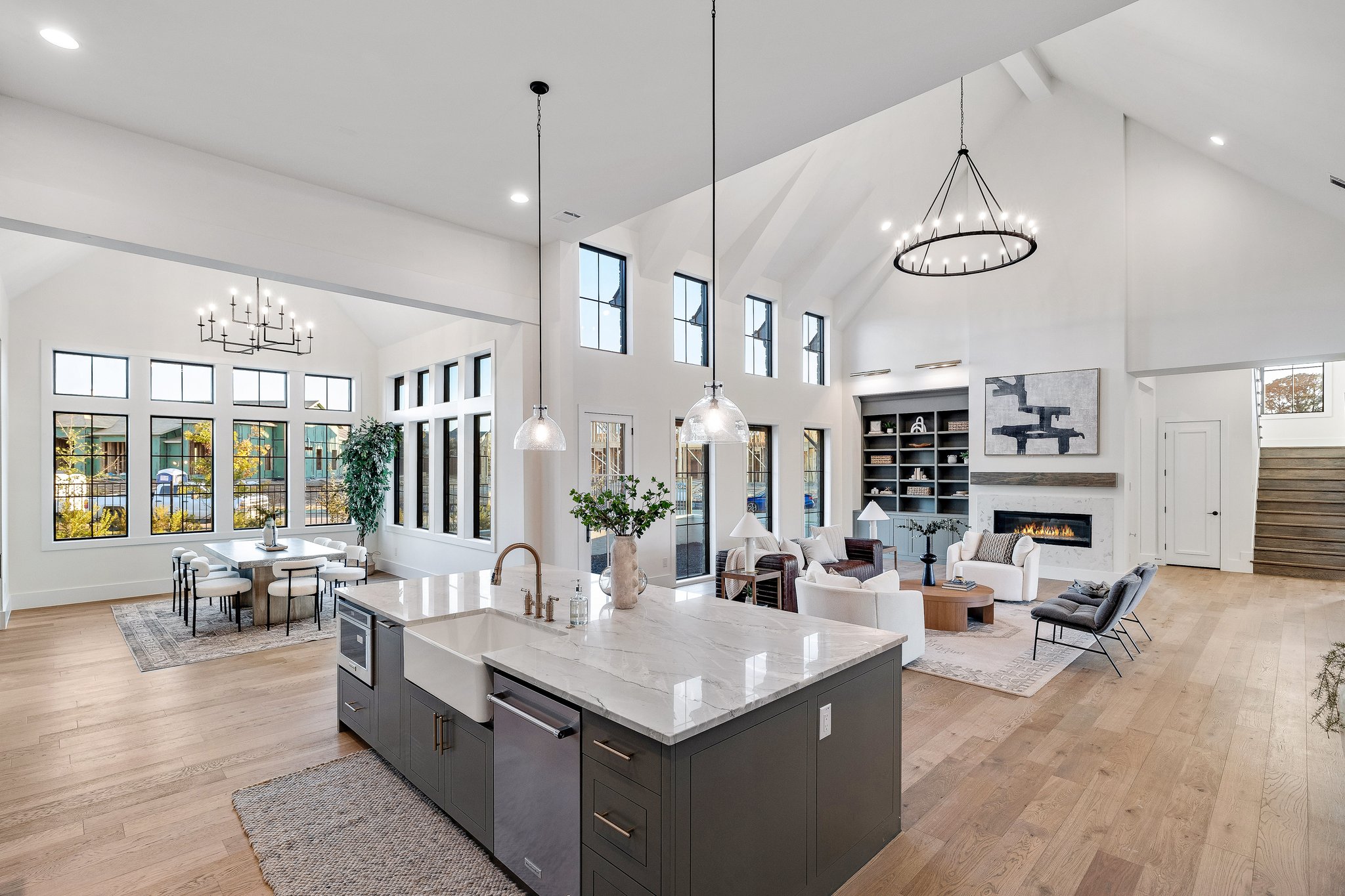 Interior — Kitchen & Living